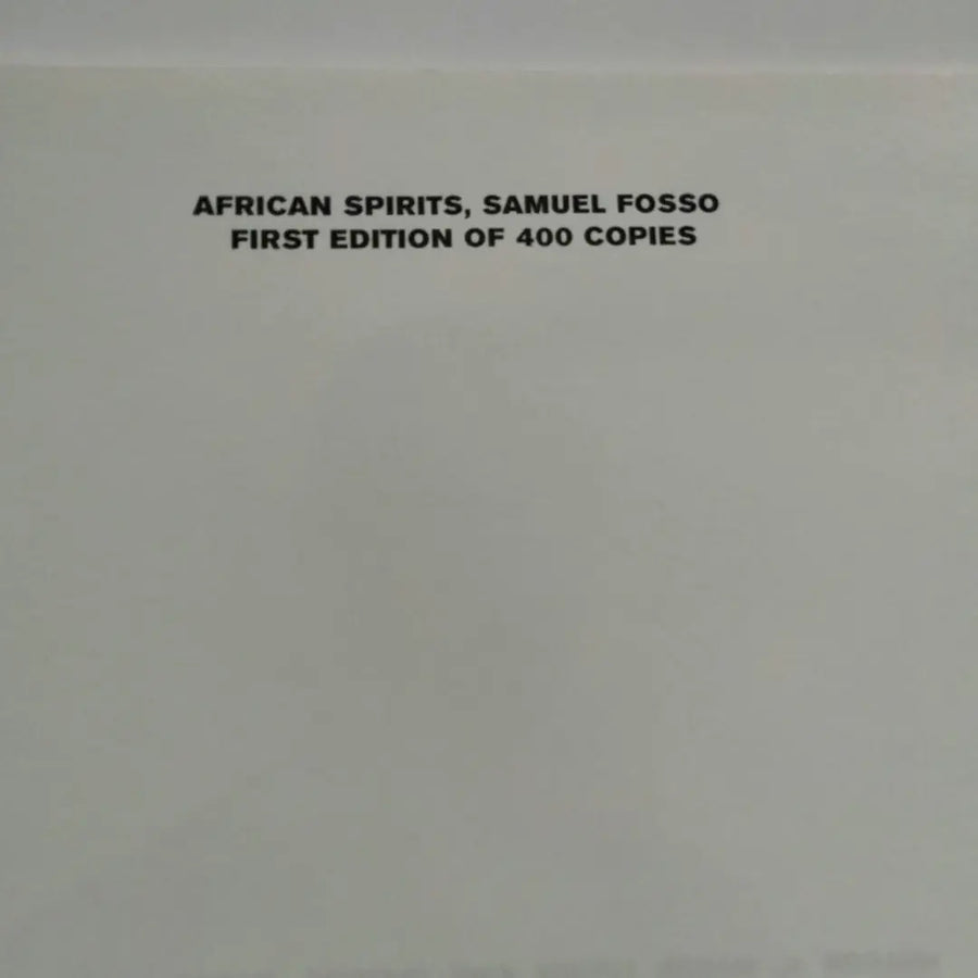 African Spirits: Self-portraits by Samuel Fosso. Edition of 400 copies.